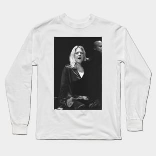 Diana Krall BW Photograph Long Sleeve T-Shirt